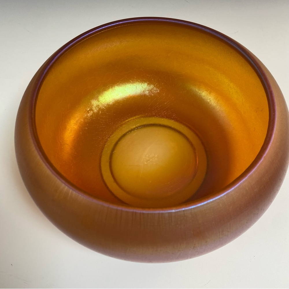 Imperial Glass Pearl Ruby Flower Bowl